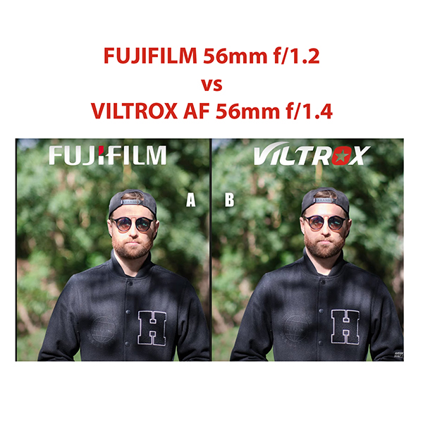 Video So sánh nhanh Viltrox 56mm f14 Vs Fujifilm 56mm f12